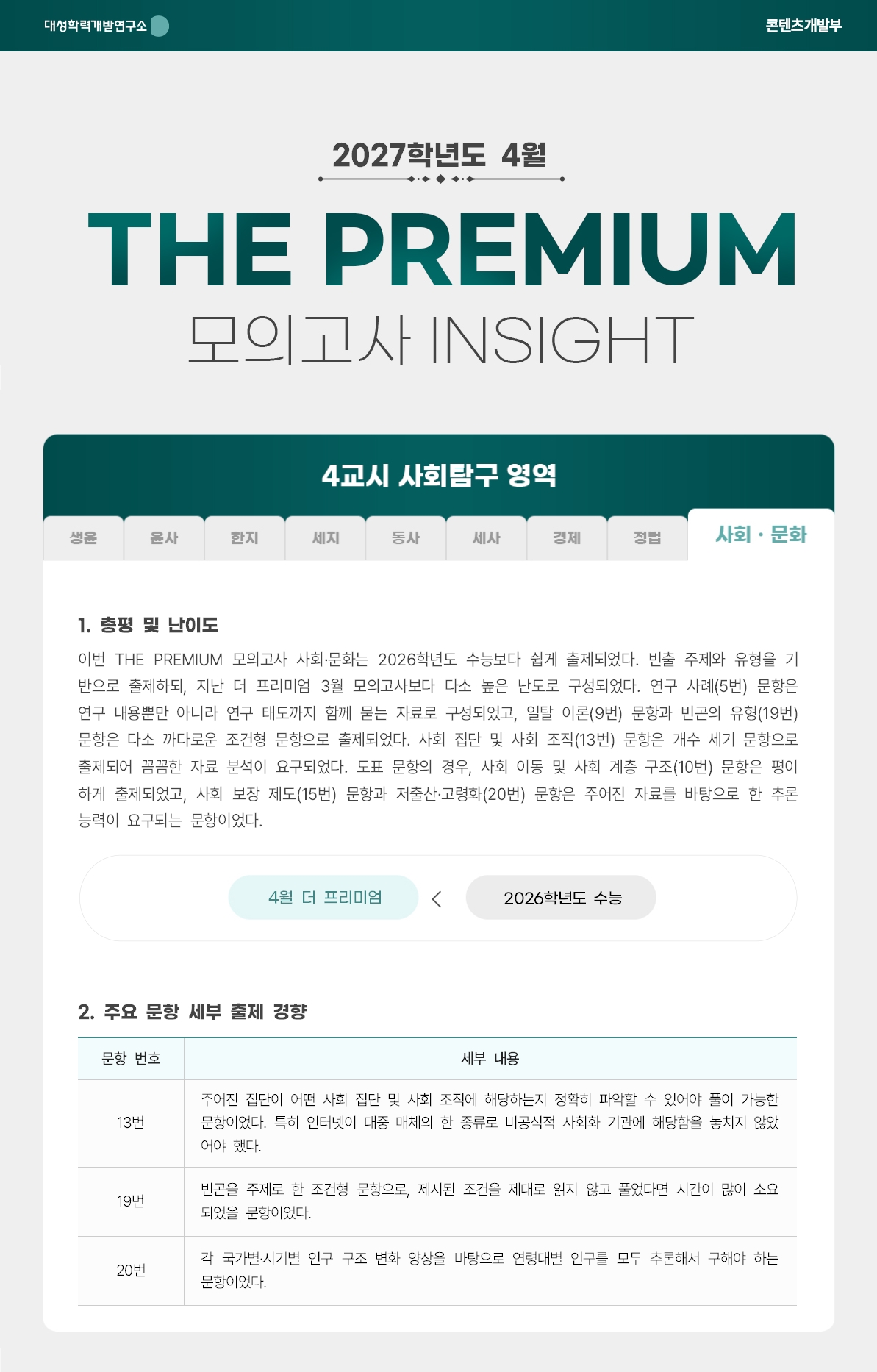 2027학년도 4월 THE PREMIUM 모의고사 INSIGHT 사탐_사회문화.jpg